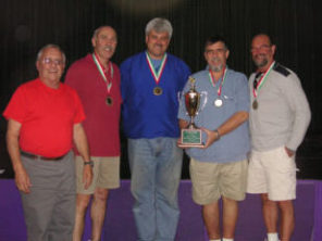 Bocce winners 2005, with official, photo