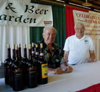 Volunteers in Wine and Beer Garden
